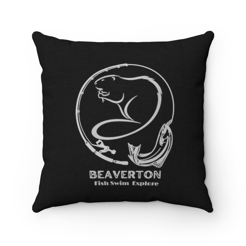 Beaverton Square Pillow in Black