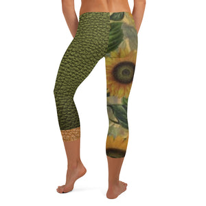 Sunflower Capri Leggings