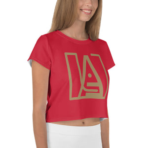 ICONIC Crop Tee in Red