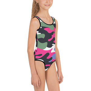 ICONIC Pink Camo Kids Swimsuit