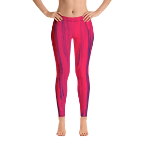 SSYS Hot Pink and Tangerine Inset Stripe Navy Leggings – Shop