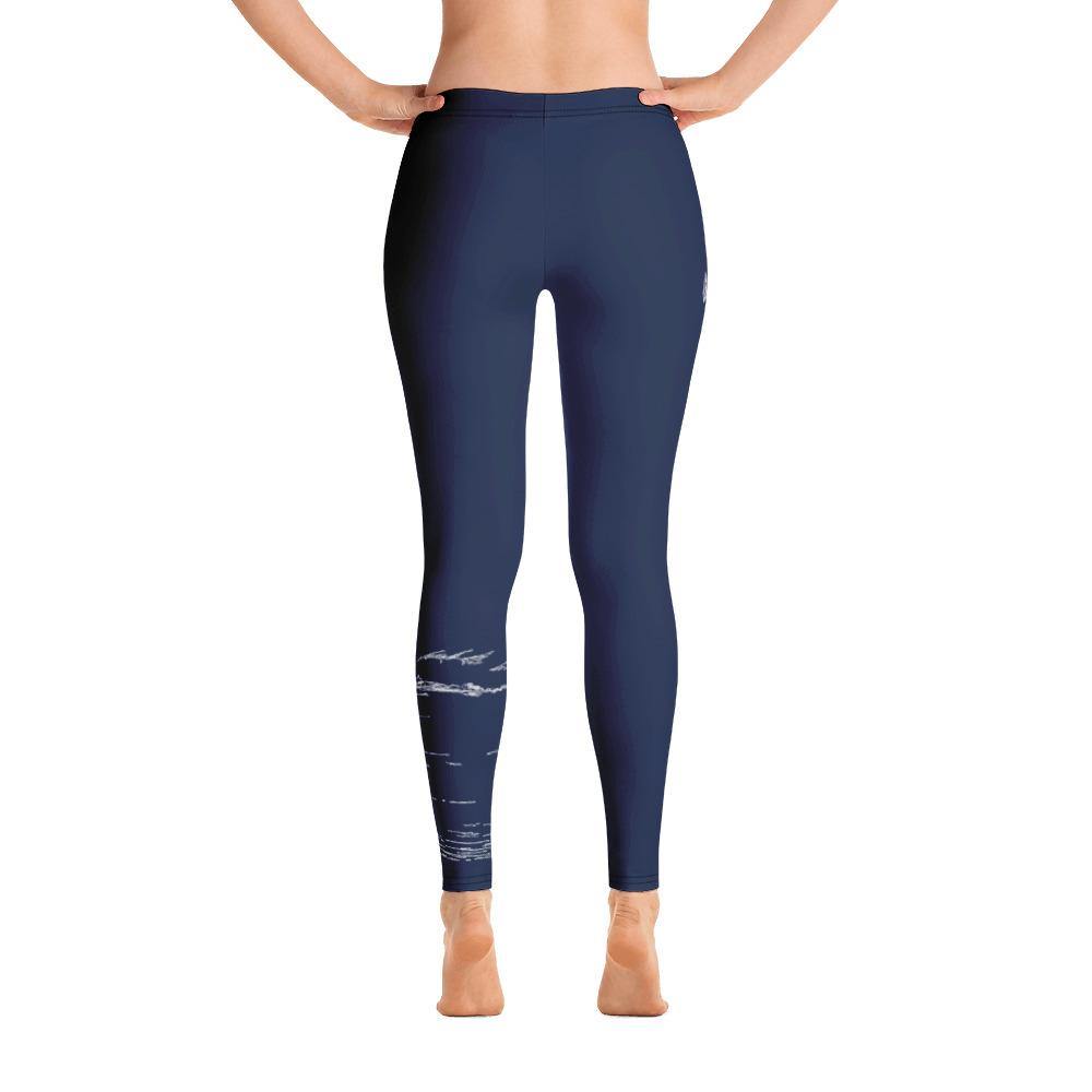 Lake Simcoe Anchor Navy Leggings - Munchkin Place Shop 