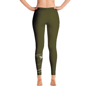 Lake Simcoe Leggings in Army Green