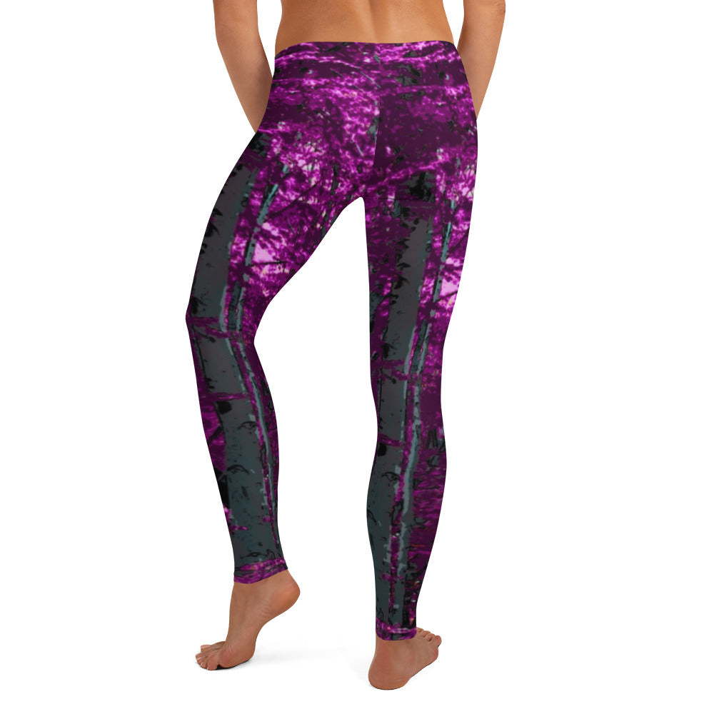 Into the Woods Leggings Fairy Forest Pink