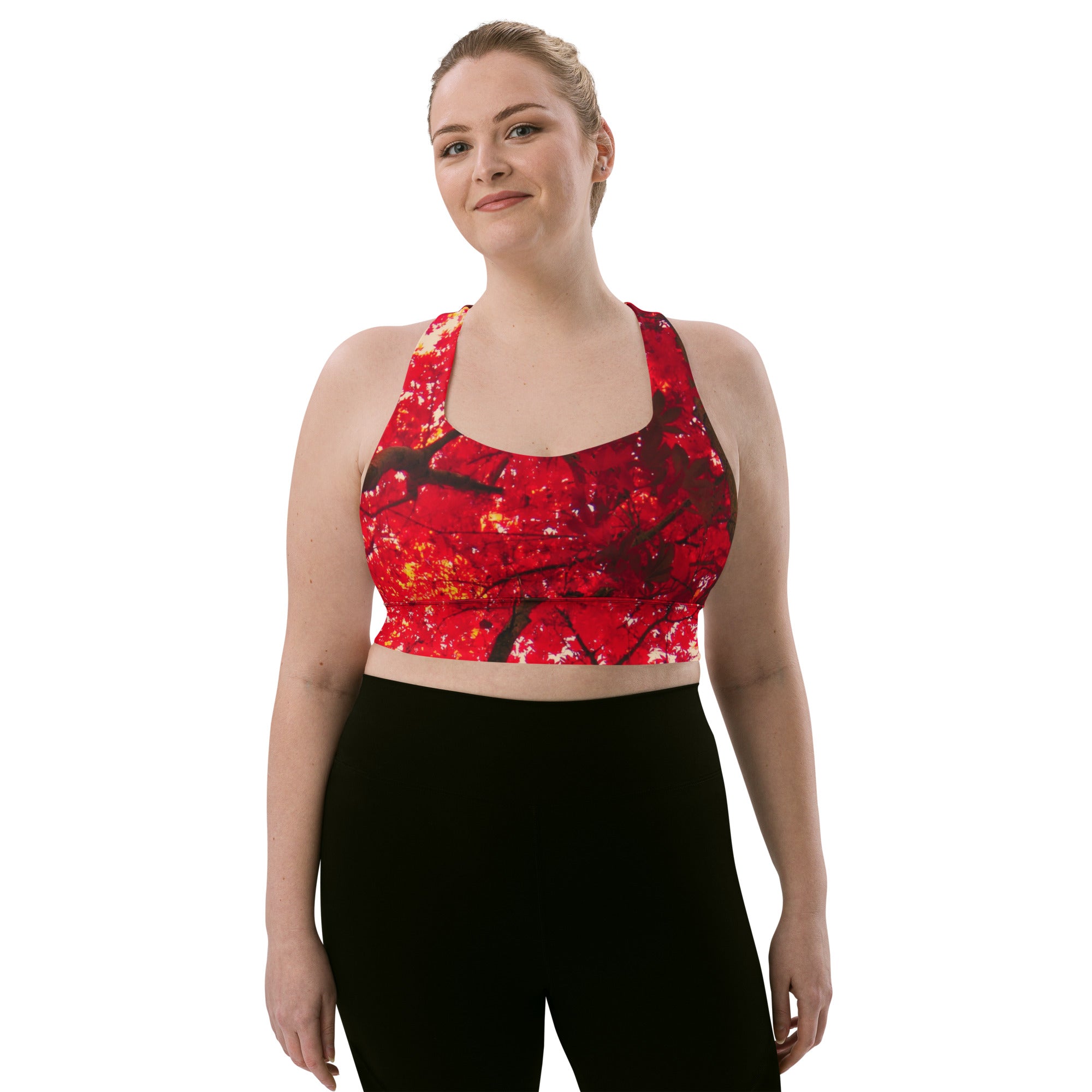 Oh Canada Longline sports bra – Munchkin Place Shop