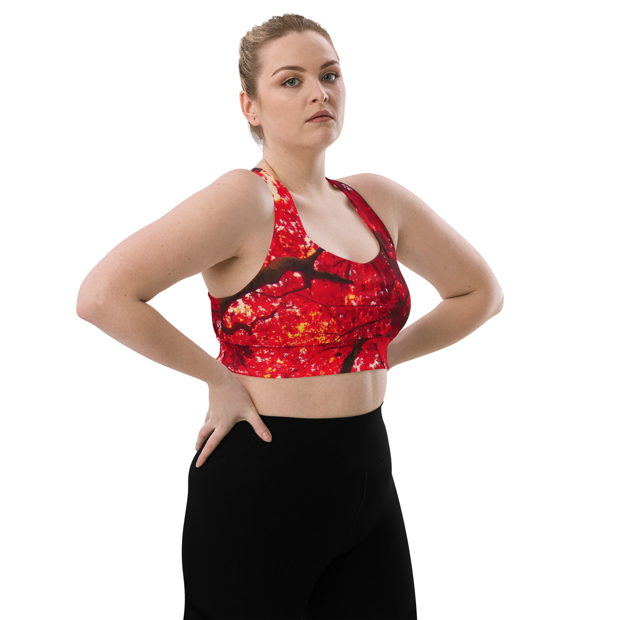 Oh Canada Longline sports bra – Munchkin Place Shop