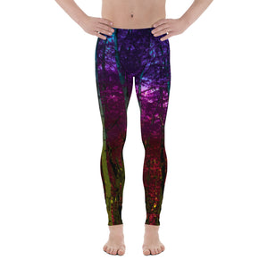 Into the Woods Men's Leggings Fairy Forest Mystic