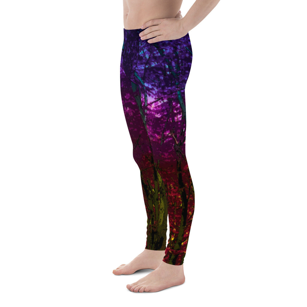 Into the Woods Men's Leggings Fairy Forest Mystic