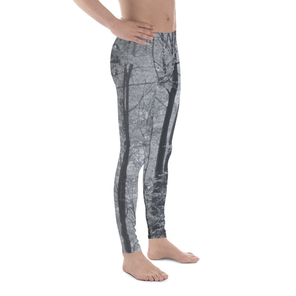 Into The Woods Men's Leggings in Grey