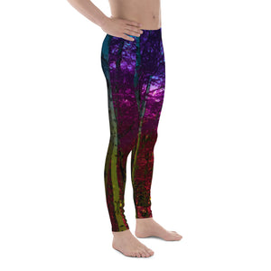 Into the Woods Men's Leggings Fairy Forest Mystic