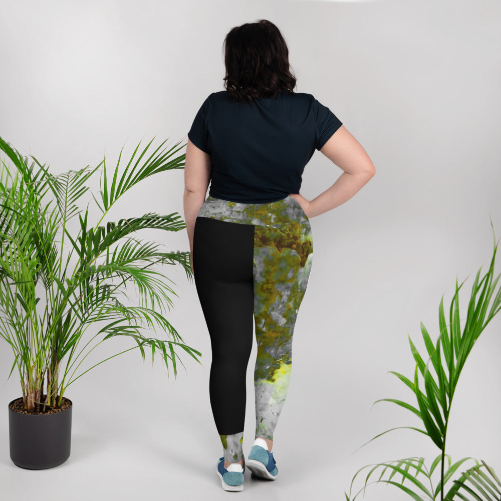 Bloom Within V Plus Size Leggings