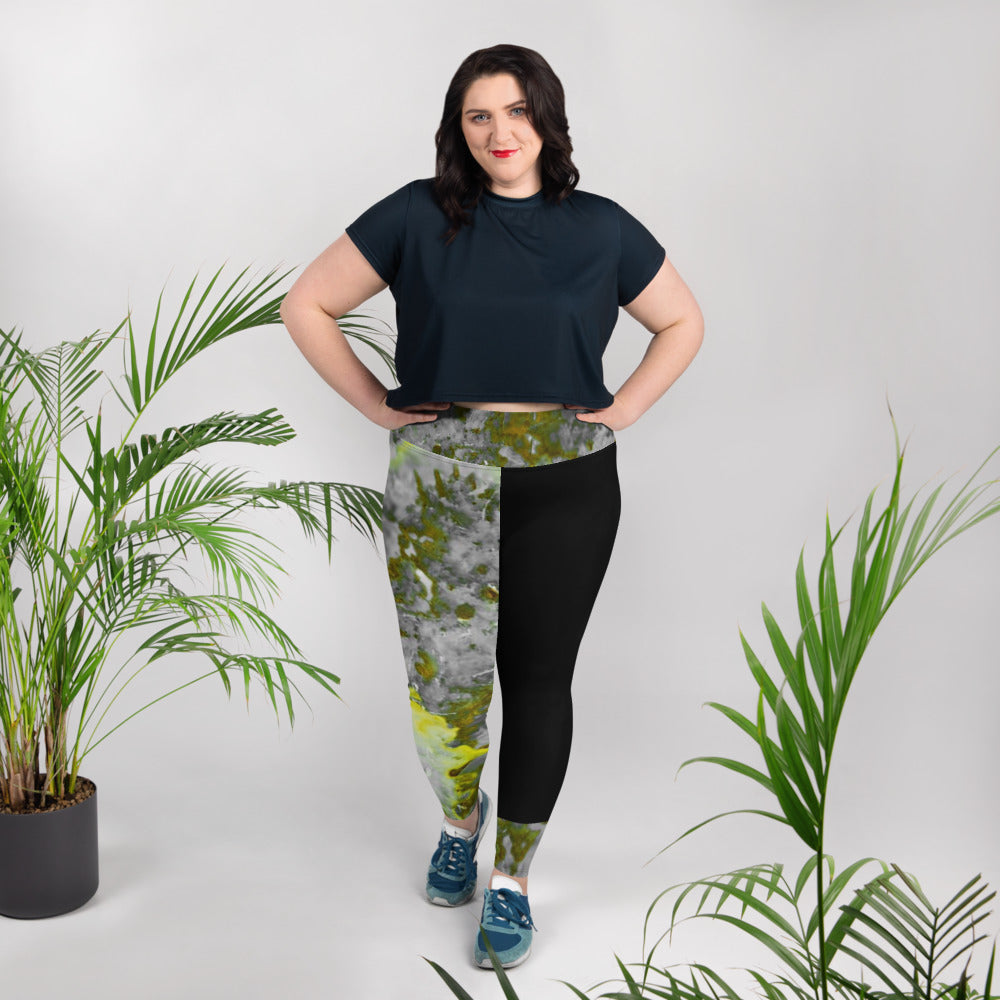 Bloom Within V Plus Size Leggings