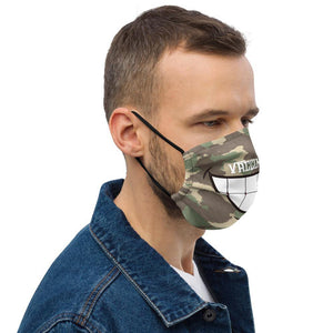 Vaccinated Green Camo Premium face mask - Munchkin Place Shop 