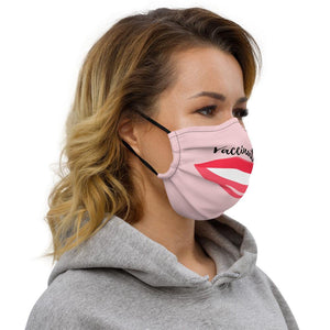 Vaccinated Lipstick Smile Premium face mask - Munchkin Place Shop 