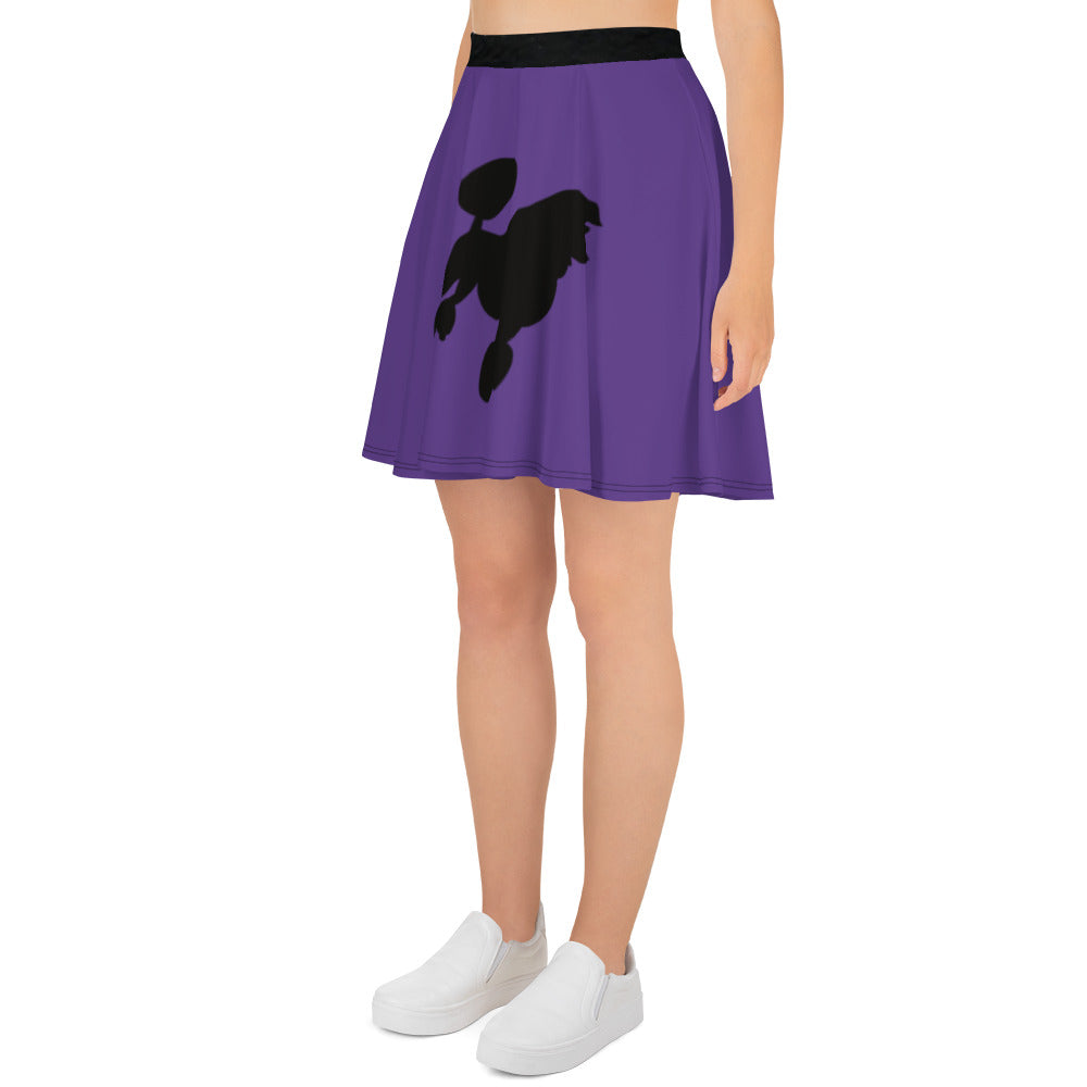 Purple Poodle Skater Skirt