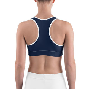 Lake Simcoe Anchor Navy Sports bra - Munchkin Place Shop 