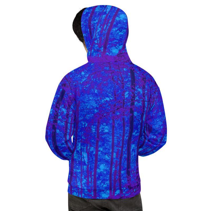 Into the Woods Mystical Blue Unisex Hoodie - Munchkin Place Shop 