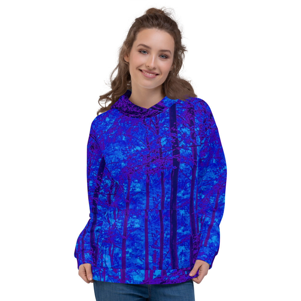 Into the Woods Mystical Blue Unisex Hoodie