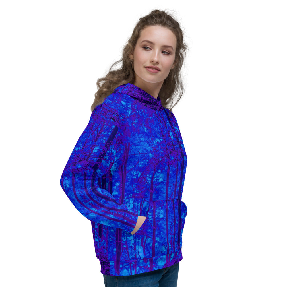 Into the Woods Mystical Blue Unisex Hoodie