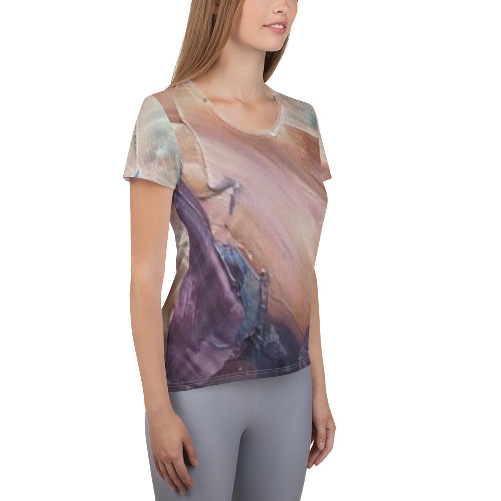 Pflaume Women's Athletic T-shirt