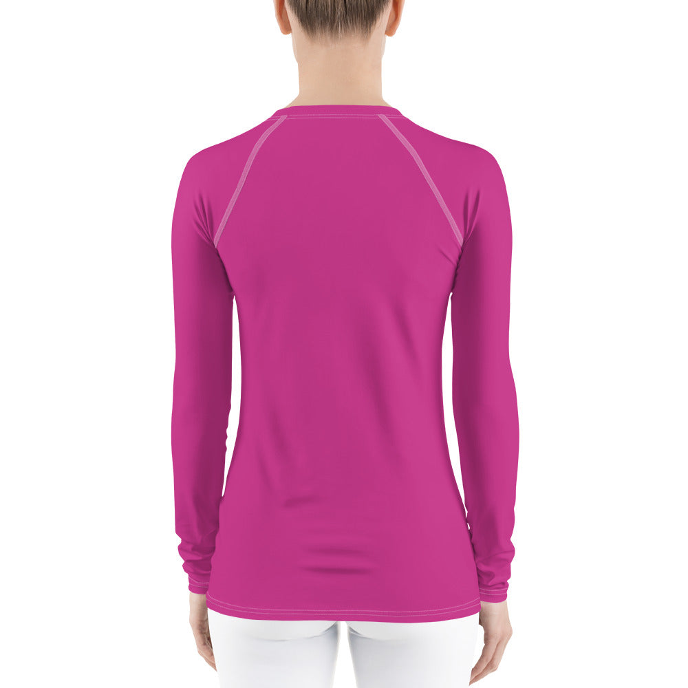 Lake Simcoe Women's Longsleeve in Hot Pink