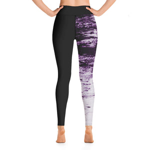 An Artist's Yoga Leggings in Plum