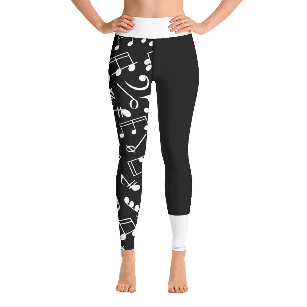 Music Notes Yoga Leggings