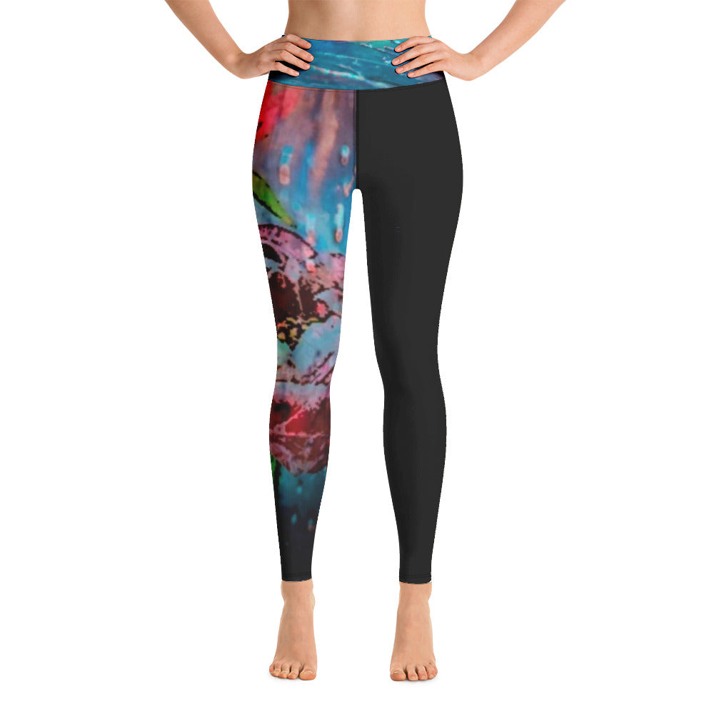 Peony Yoga Leggings