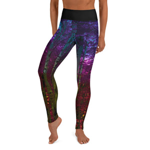 Into the Woods Yoga Leggings Fairy Forest Mystic