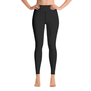 ICONIC Black Yoga Leggings in Gold