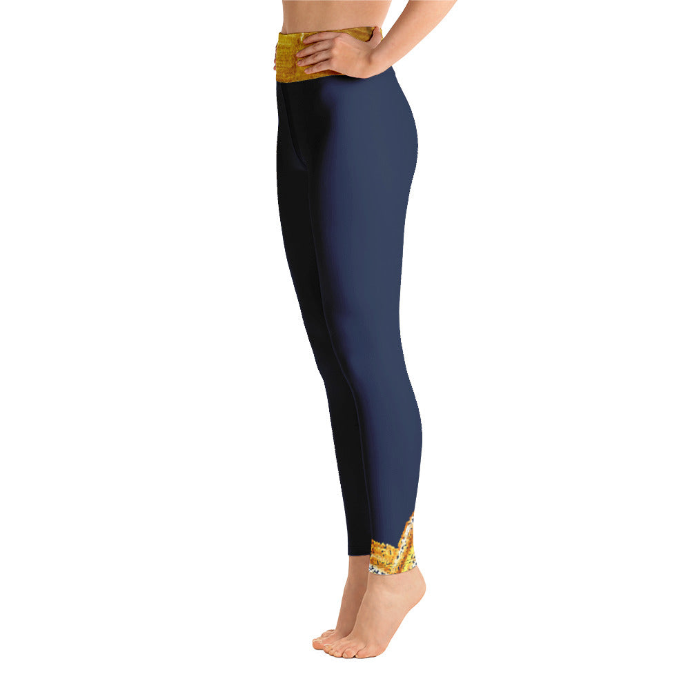 Mom Life Open Heart of Gold Yoga Leggings