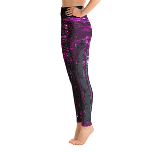 Into the Woods Yoga Leggings in Fairy Forest Pink