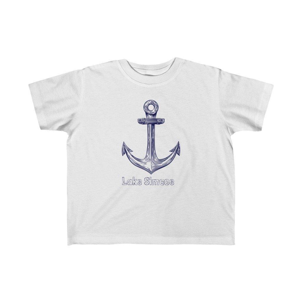 Lake Simcoe Kid's Fine Jersey White Tee - Munchkin Place Shop 