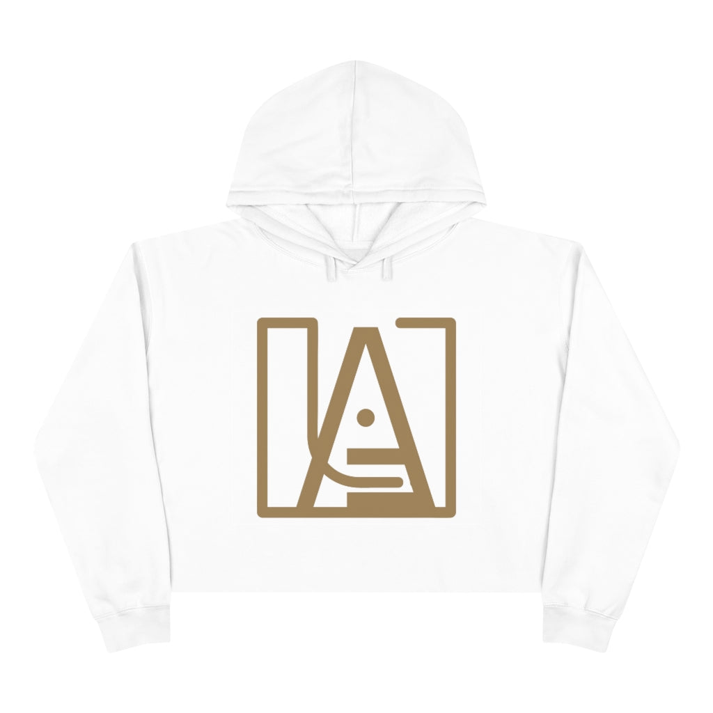 ICONIC Crop Hoodie in Gold