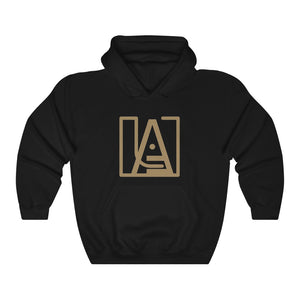 ICONIC Unisex Heavy Blend Hooded Sweatshirt in Gold