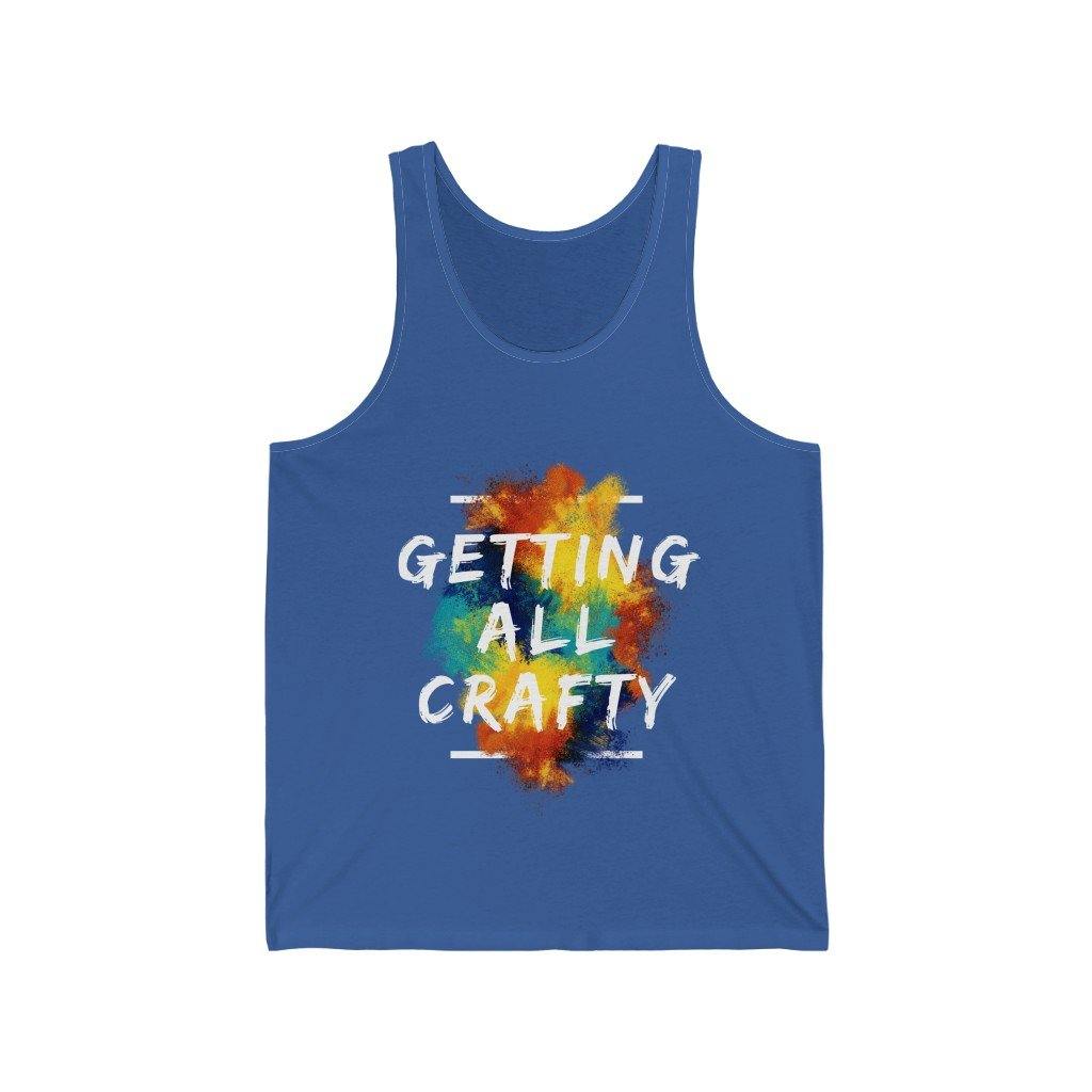Getting All Crafty Unisex Jersey Tank BB - Munchkin Place Shop 