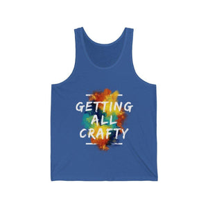 Getting All Crafty Unisex Jersey Tank BB - Munchkin Place Shop 