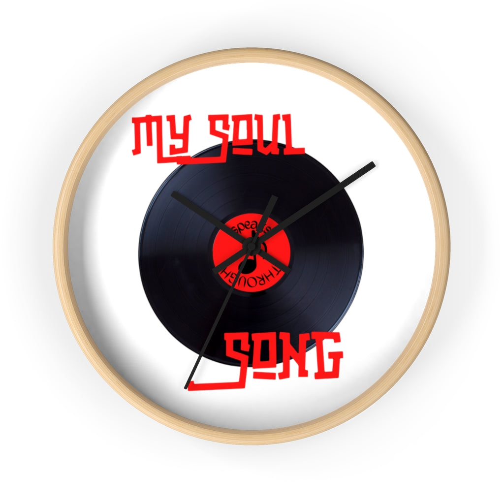 My Soul Speaks Through Song Wall clock