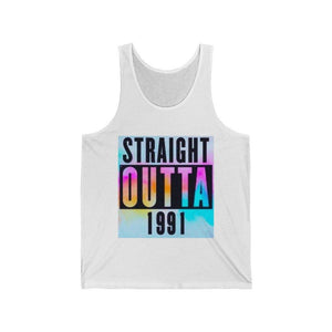 Straight Outta 1991 Unisex Jersey Tank - Munchkin Place Shop 