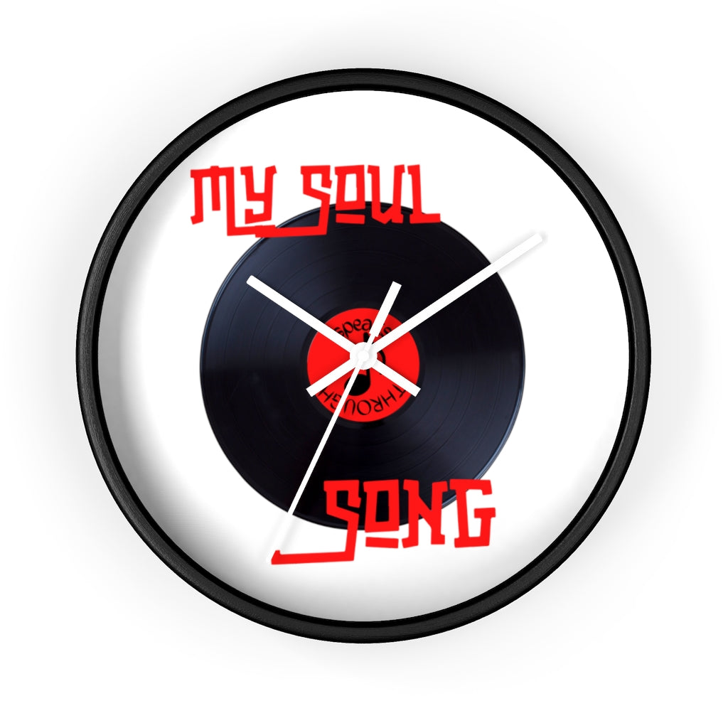 My Soul Speaks Through Song Wall clock