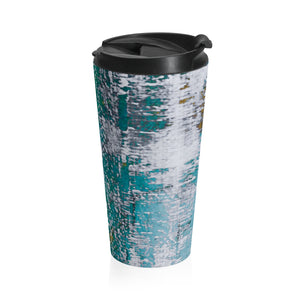 An Artist's Eye Stainless Steel Travel Mug Hint of Turquoise