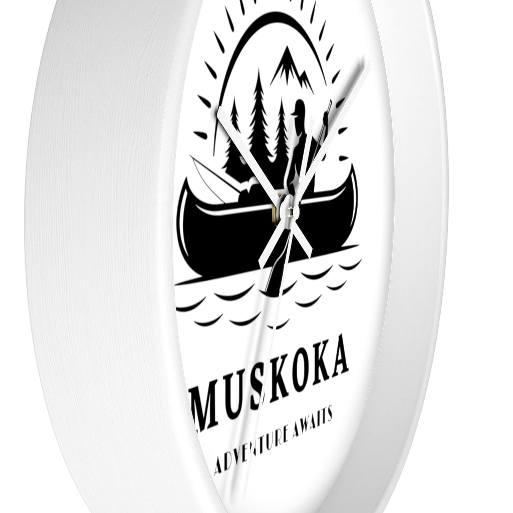 Muskoka Adventure Awaits ll Wall clock