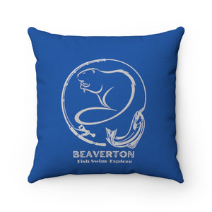 Beaverton Square Pillow in Blue
