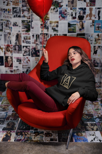 ICONIC Unisex Heavy Blend Hooded Sweatshirt in Gold