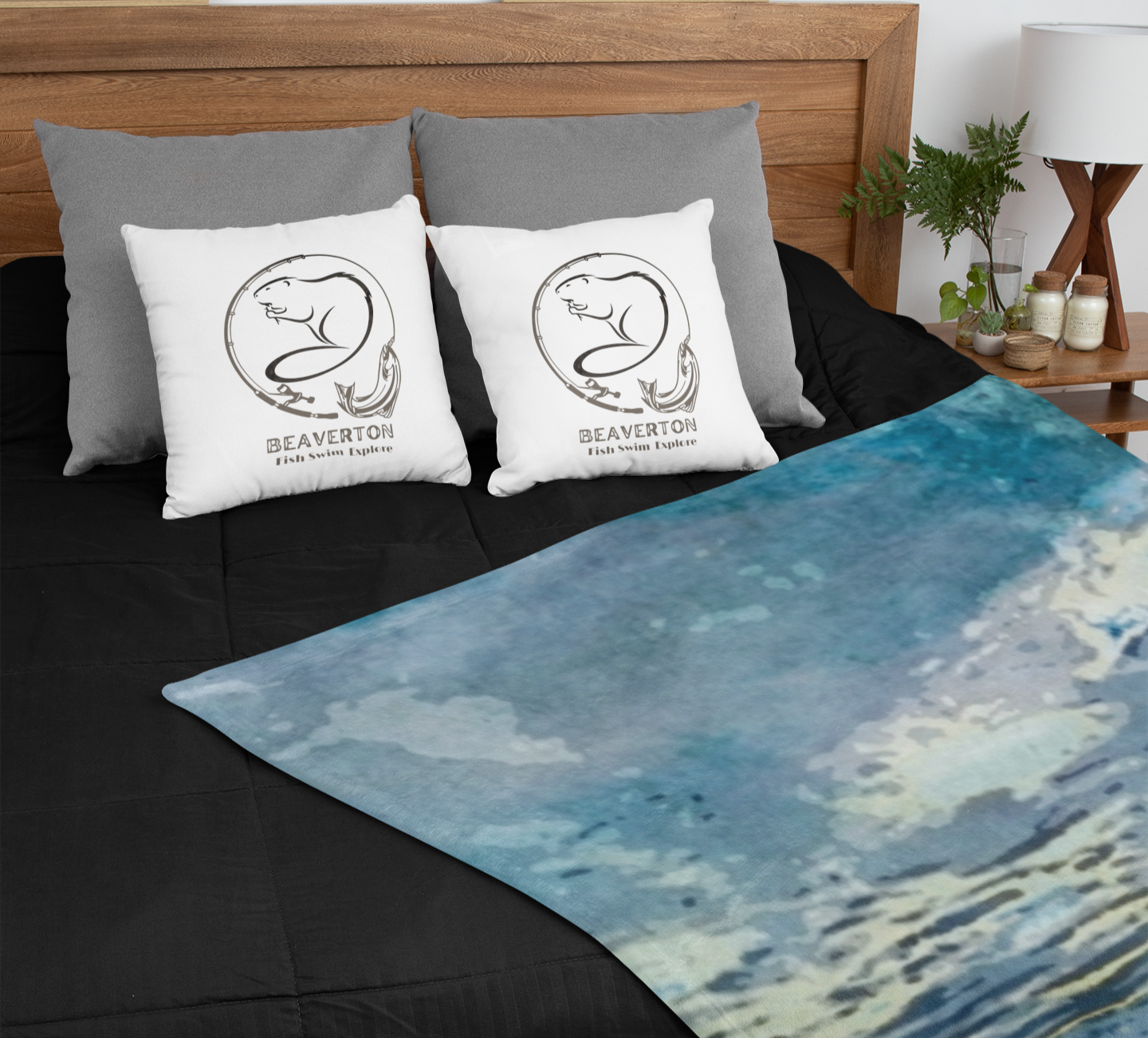 Beaverton Square Pillow in White