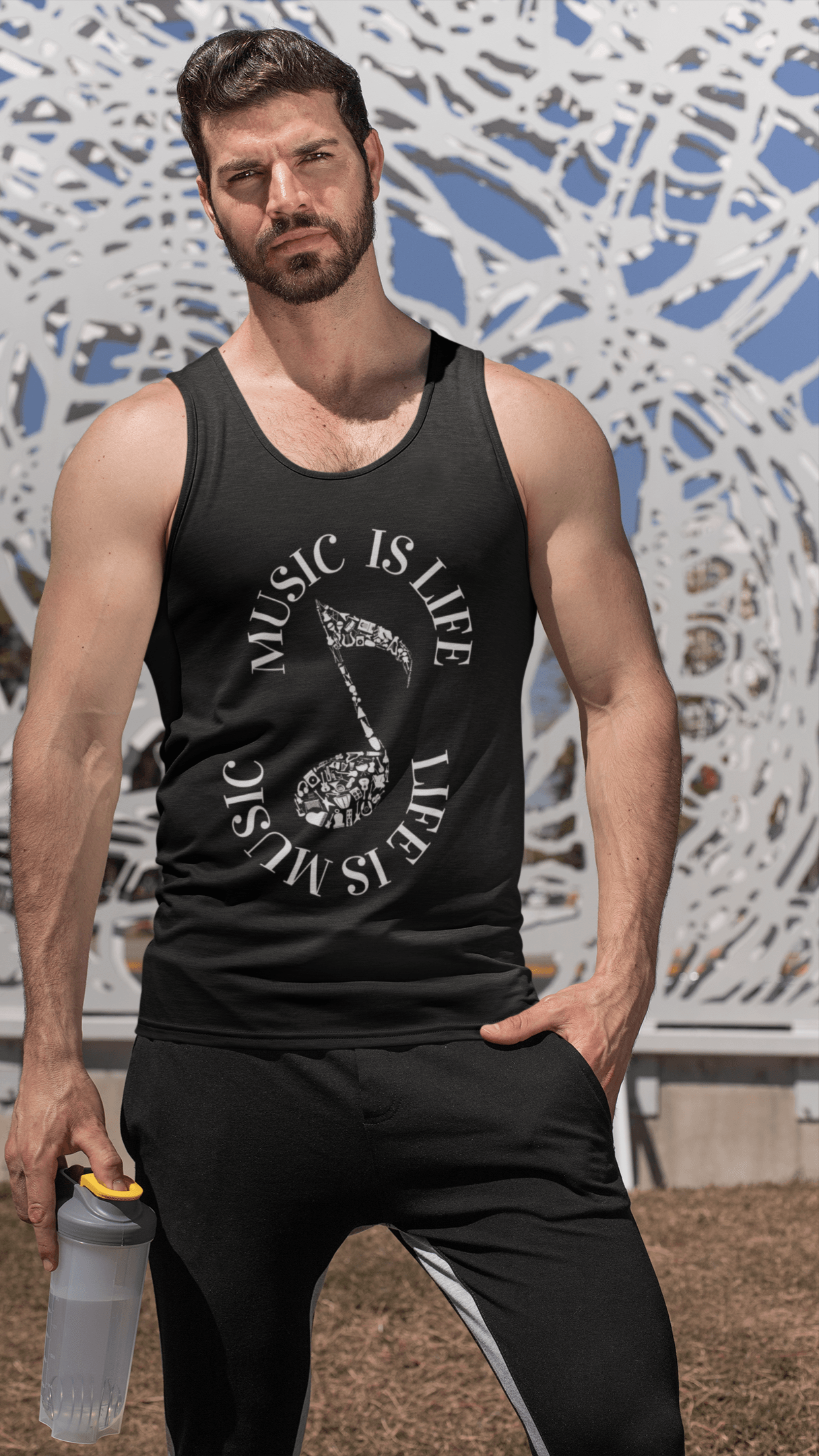 Music Is Life Life Is Music Unisex Jersey Tank - Munchkin Place Shop 