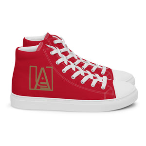 ICONIC Women’s high top canvas shoes in Red